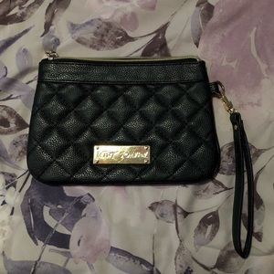 Betsey Johnson heart wristlet